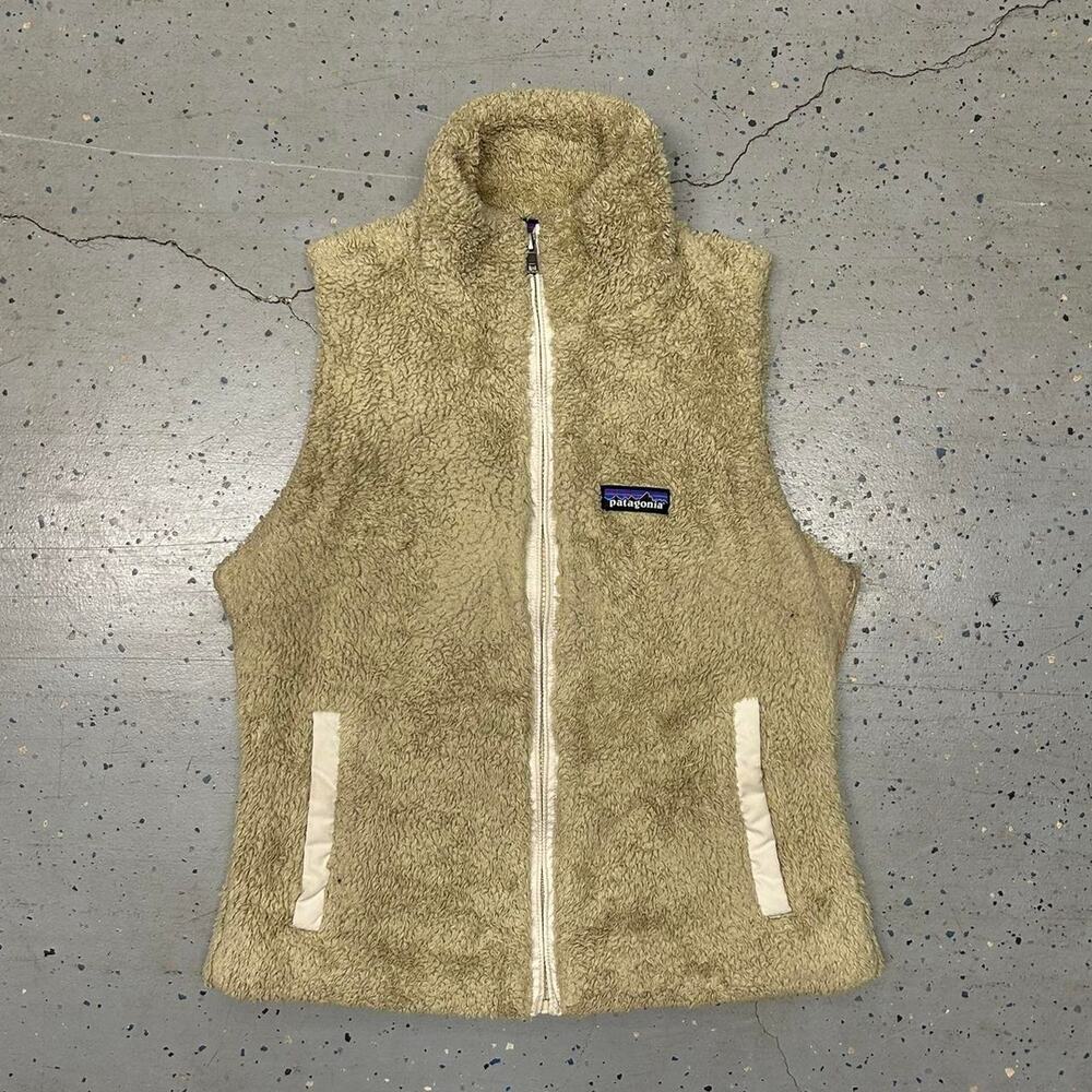 Tan/cream Patagonia fleece vest